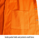 Black Stallion TruGuard™ Orange 200 FR Cotton Welding Jacket #JF1012-OR